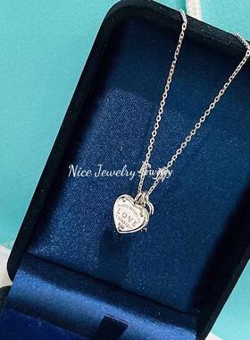 纯银平替钥匙爱心项链女