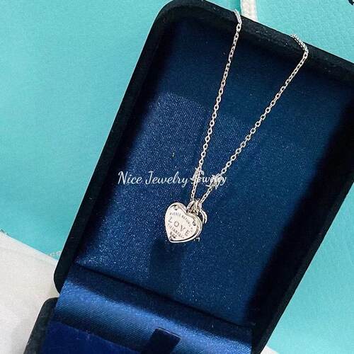 纯银平替钥匙爱心项链女