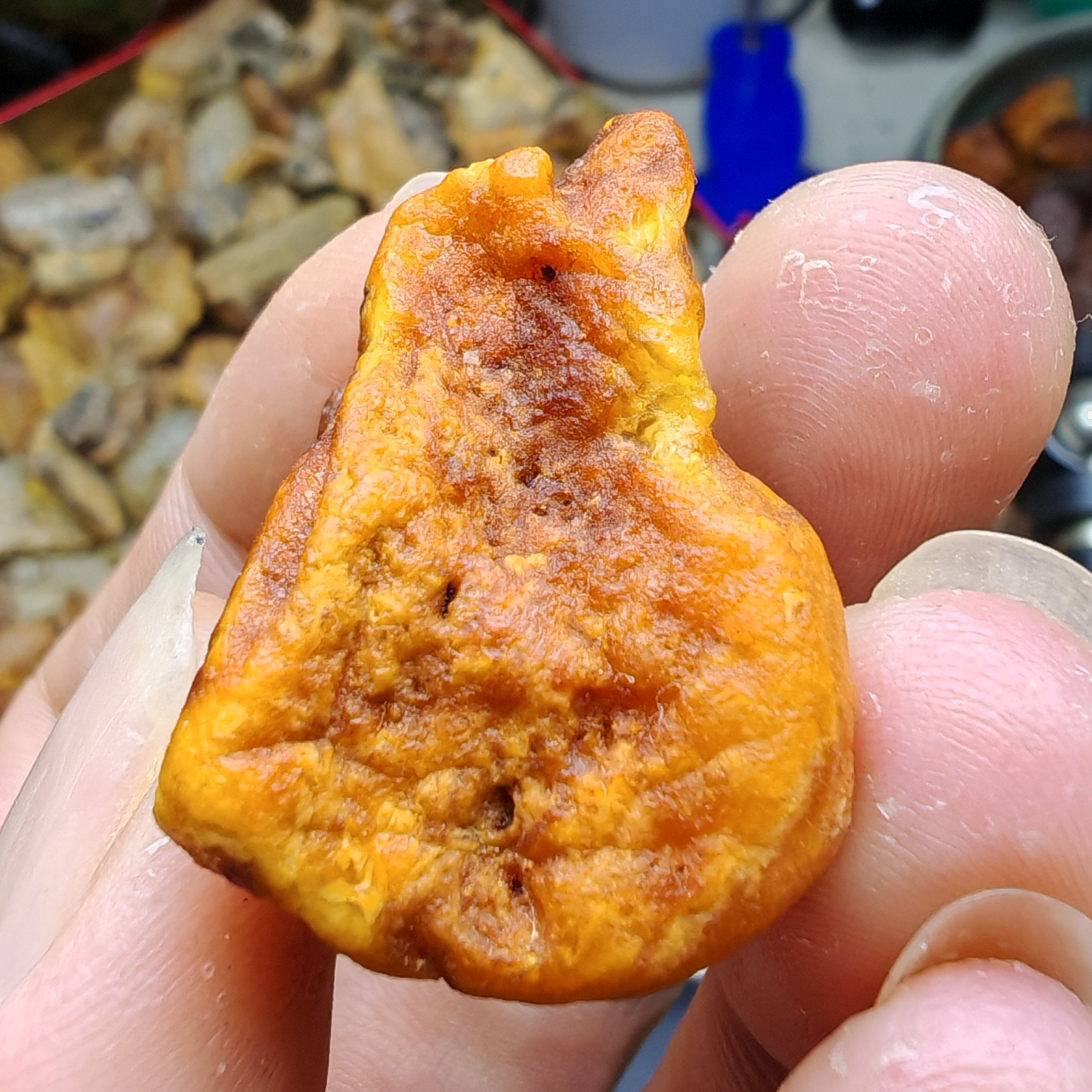 特价天然琥珀蜜蜡原石波罗的海花蜜随型吊坠手串DIY练手料原矿