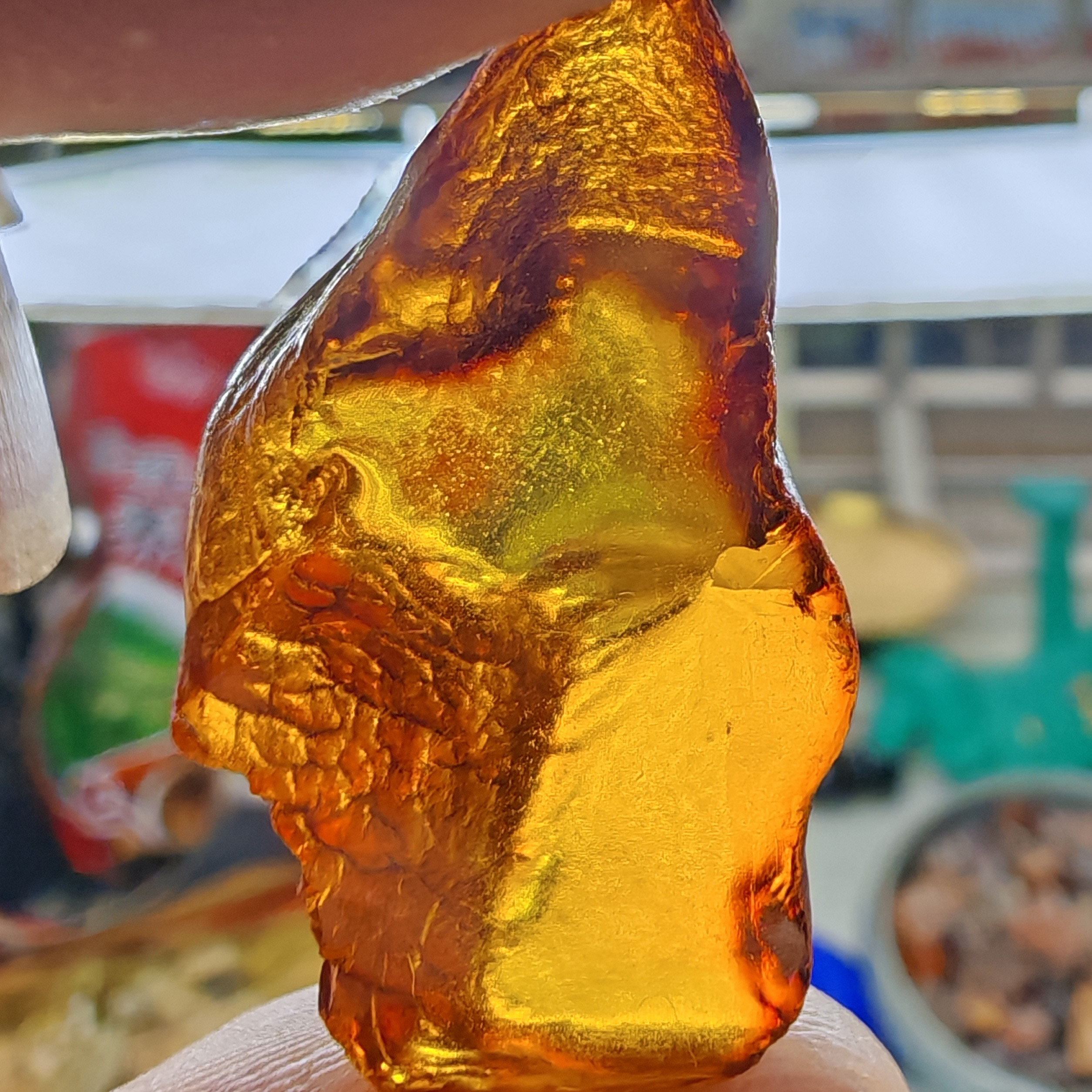 天然琥珀蜜蜡原石波罗的海金珀吊坠珠子料净水原矿毛料水滴毛料