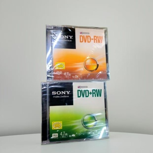 Sony/索尼DVD+RW刻录盘单片装12cm光盘DVD-RW 1x-2x 4.7GB/120min