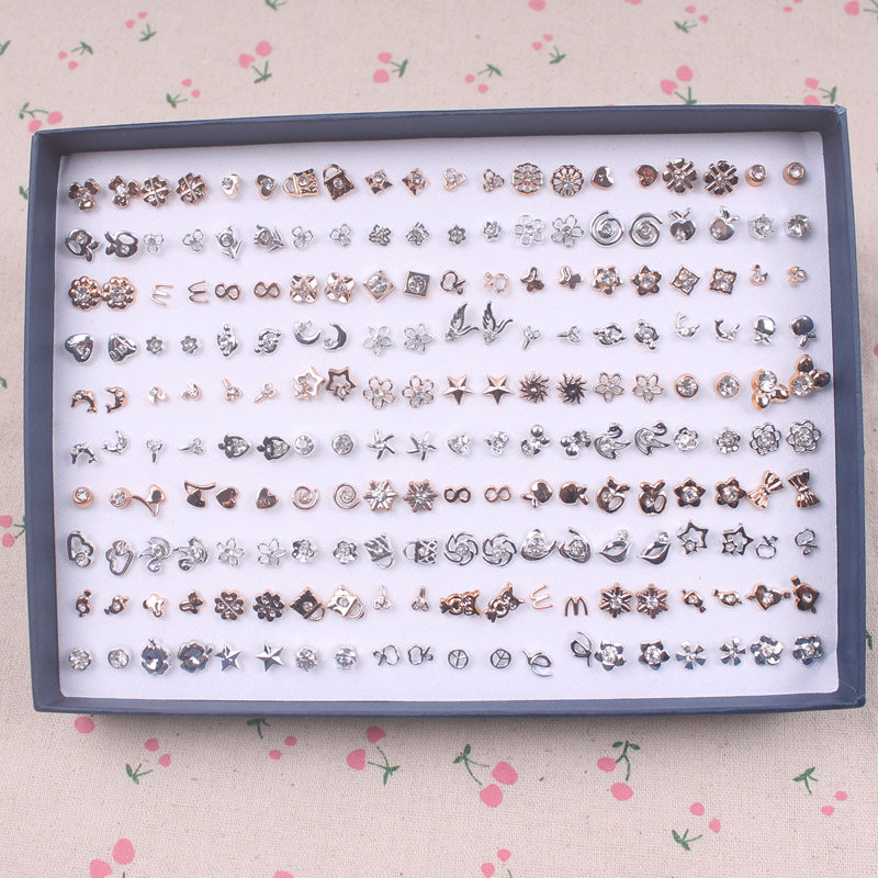 100对盒装随机混款塑料防过 敏滴油点钻小耳钉耳环厂家直销满包邮,饰品/流行首饰/时尚饰品新,耳钉,淘宝优惠券,粉丝福利购,淘宝优惠卷