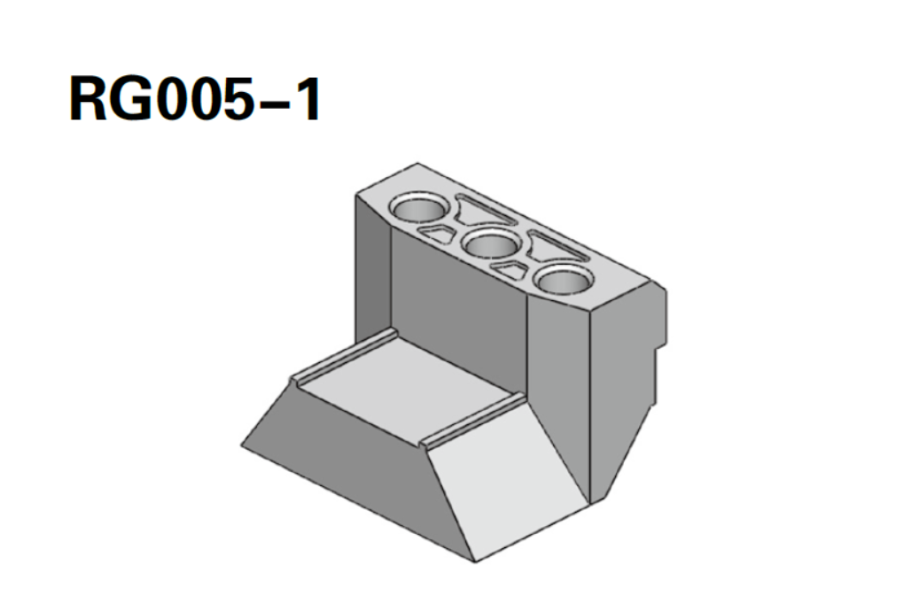 替代生久柜锁RG005-1连杆附件锌合金固定扣机箱机柜锁闭扣件配件