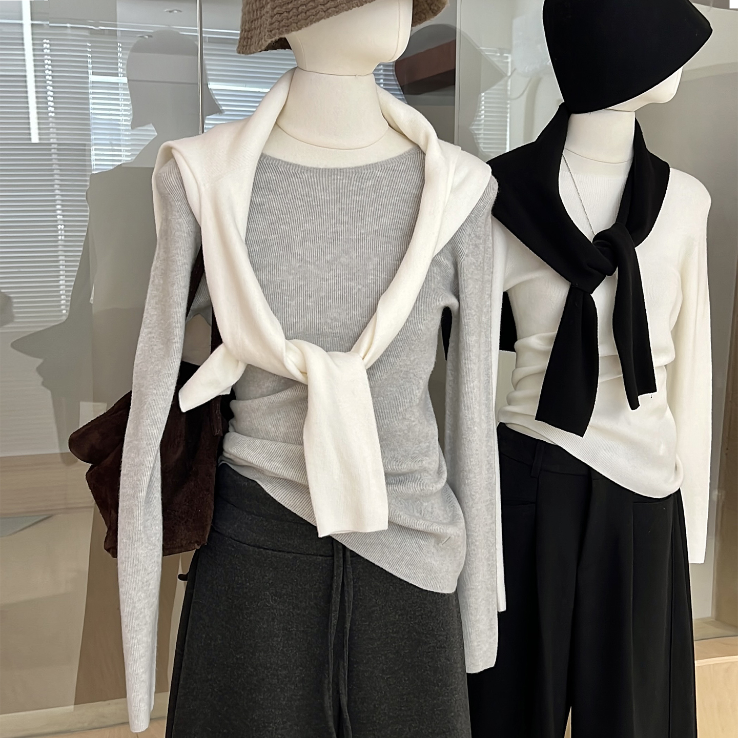 无缝一体针织打底衫内搭软糯舒服