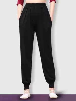 Dance pants women wear loose modal bloomers thin practice pants toe pants autumn and winter yoga pants