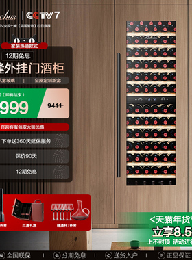 Bacchus/芭克斯YC-259无缝全嵌入式酒柜恒温红酒柜子家用超薄内嵌