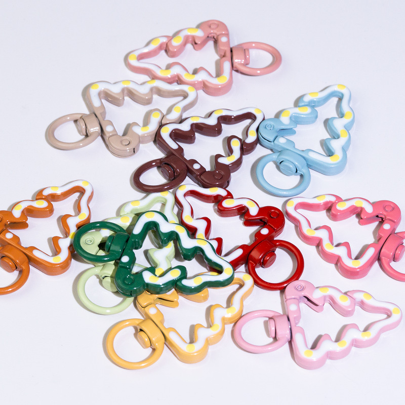 百悦圣诞节合金钥匙扣挂件