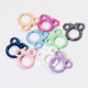 烤漆彩色弹簧扣圆形开口环米奇弹簧圈钥匙扣DIY配件合金连接环