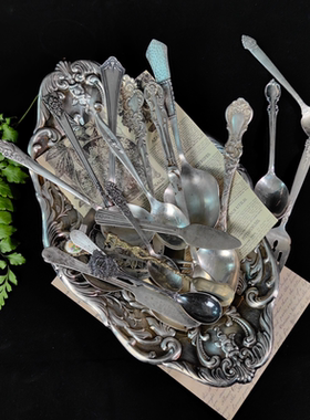 铜镀银摄影装饰复古欧洲中古摆件