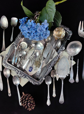 铜镀银装饰复古欧式浮雕摆件