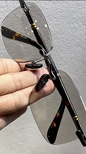 冰糖色老油料水晶石头养目镜 高清养眼护目镜 抗疲劳防辐射石头镜