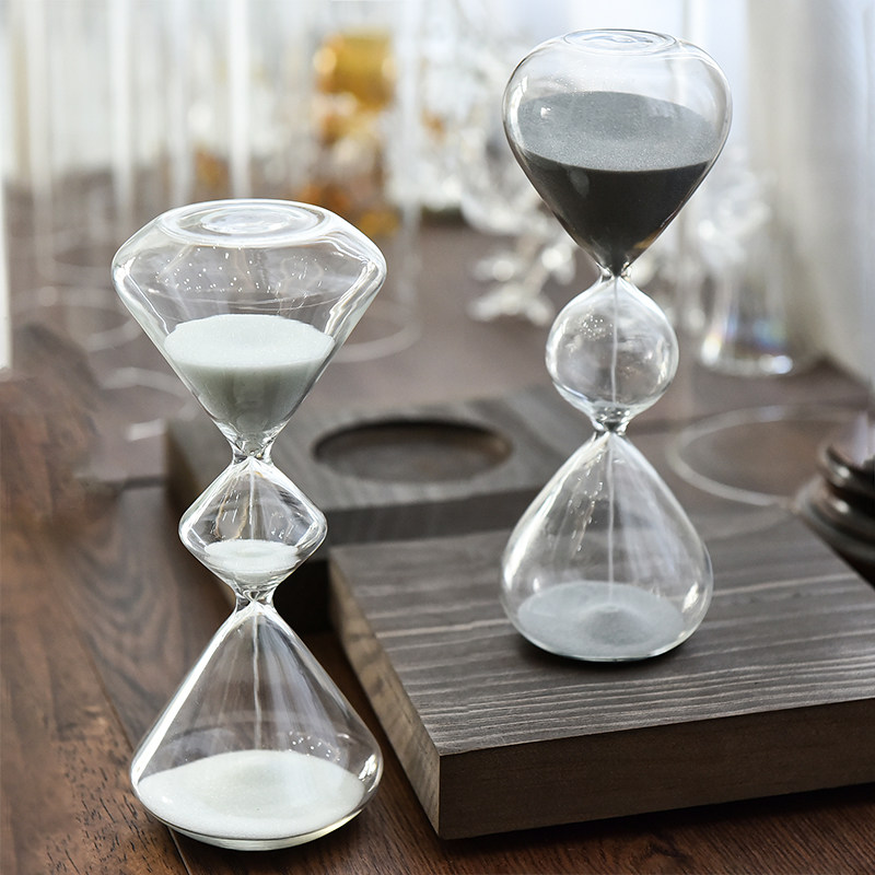 创意三层艺术沙漏计时器个性时尚家居摆件毕业季情人节礼物送男女