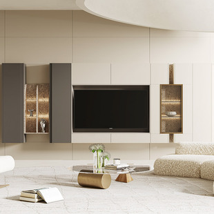 金牌厨柜全屋定制家用卧室衣柜餐边柜电视柜衣帽间10m²套餐装 修