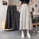 雪纺碎花半身裙子女新款 春夏季 薄款 设计感松紧腰高腰遮跨显瘦裙子