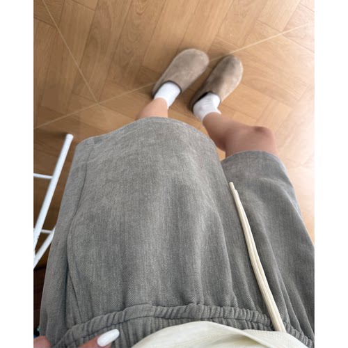 极简风休闲短裤男女莱赛尔四分裤