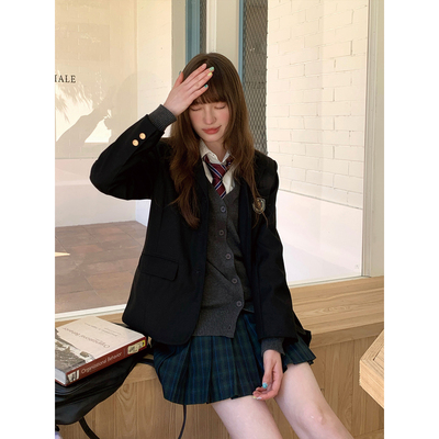 东京岁时记学院风西服格裙套装