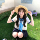 清新校服短裙套装 东京岁时记jk白撞绀日系短袖 水手服女小个子夏季