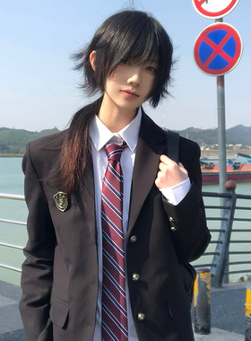 东京岁时记DK制服男生原创校供感休闲西服全套学院风西装外套情侣