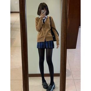 东京岁时记jk原创制服校供蓝格小个子半身裙女青藤高校百褶裙格裙