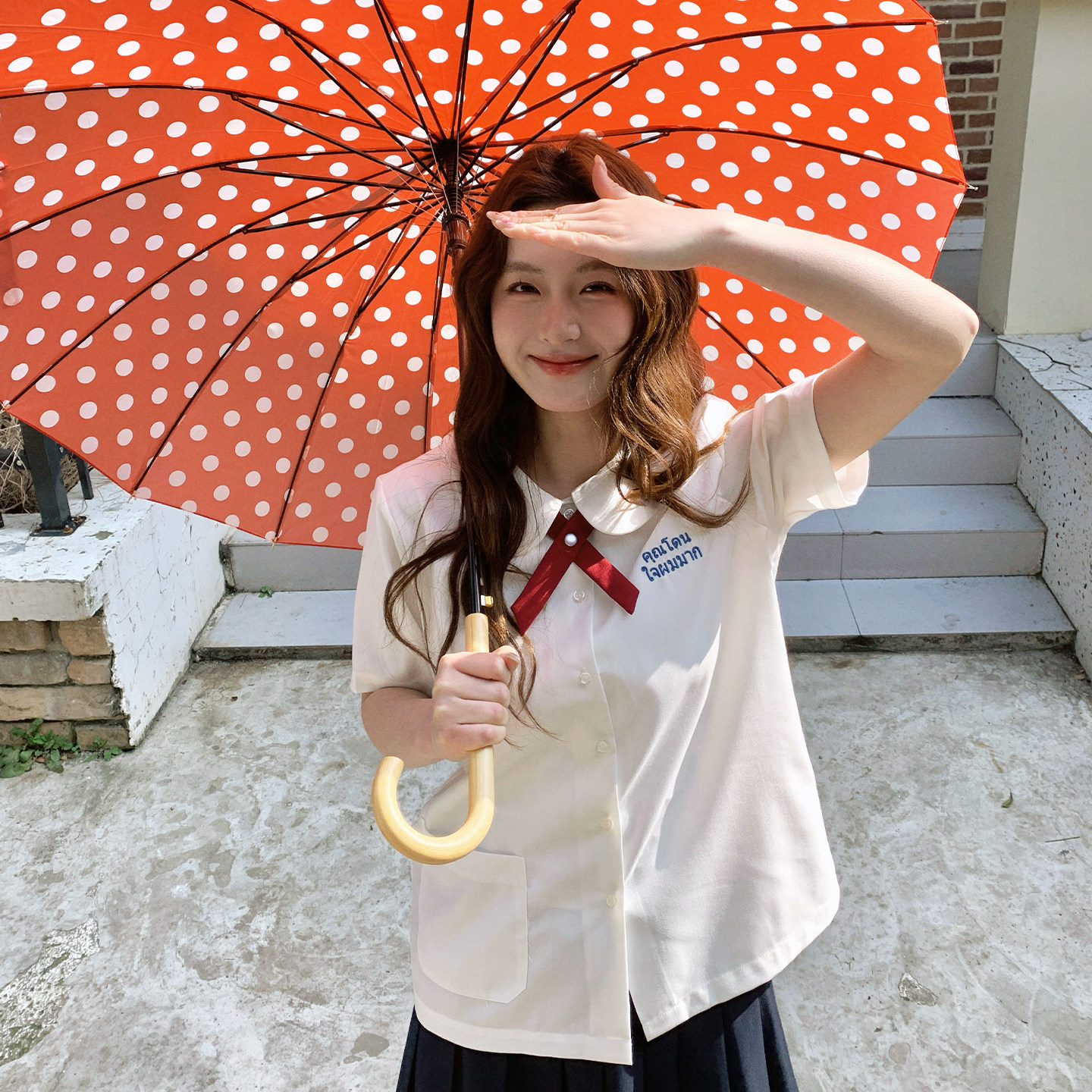 东京岁时记jk制服甜美泰式校服女夏季初恋白衬衫小个子学院风短袖