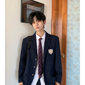 男款 东京岁时记DK秋季 制服 高级感西装 套装 新款 校供感绀色西服正装