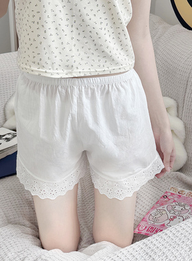 东京岁时记jk安全裤春夏季女士短裤纯白色宽松防走光松紧裤打底裤