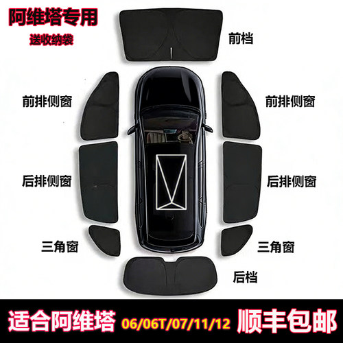 阿维塔06T/07L11/12新全车遮阳帘