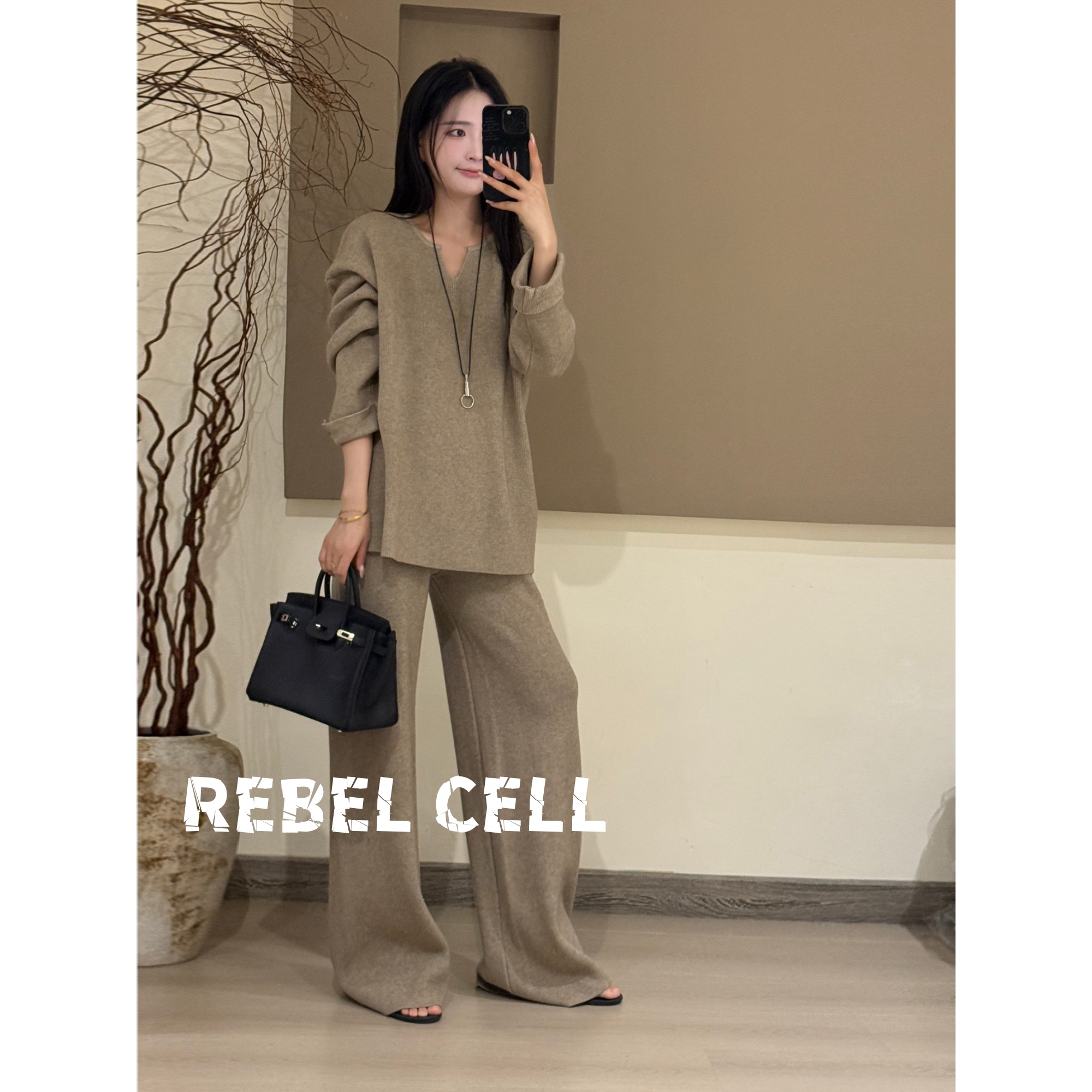 慵懒风气质高级感毛衣套装