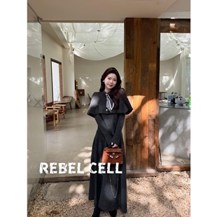 REBEL CELL法式知性温柔风套装秋冬新款针织三件套复古时髦显瘦女
