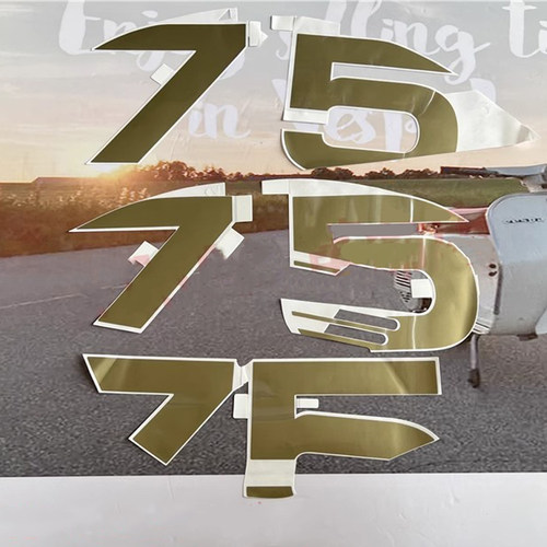 VESPA春天GTS75周年贴纸拉花贴画
