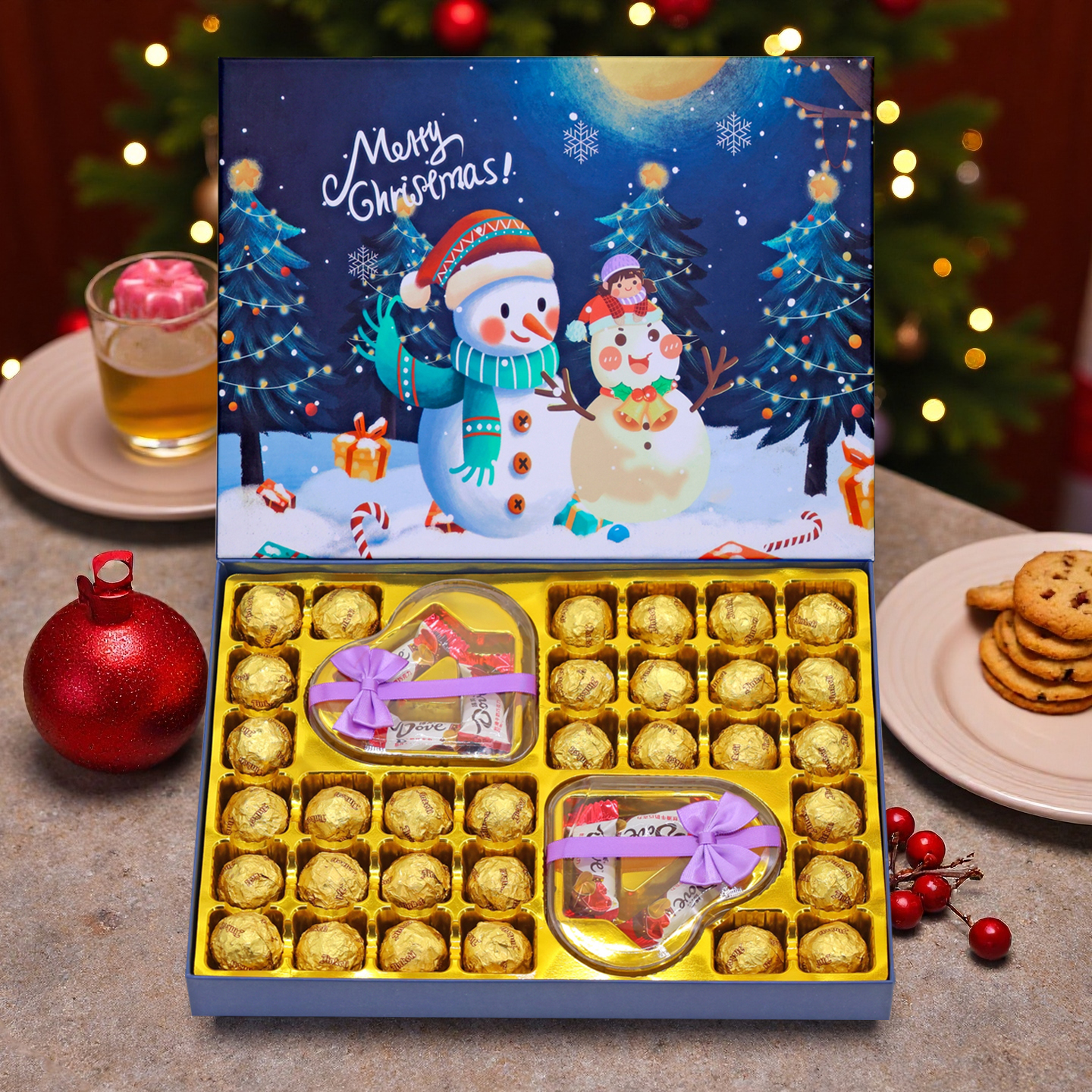 圣诞礼物德芙巧克力礼盒装活动中