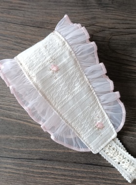 超仙 婴儿帽子夏女宝宝护囟门帽薄款空调房公主新生婴幼儿胎帽