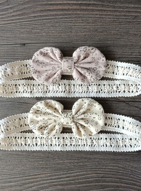 小蝴蝶结婴儿发带新生儿蝴蝶结护囟门女宝宝婴幼儿头饰超萌发饰