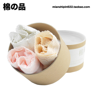 亲肤棉质三角无痕蕾丝边性感3条装 棉甸 女薄款 女装 MD1001 内裤