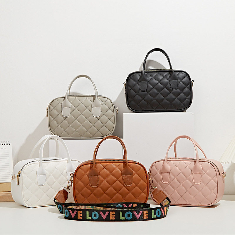 厂供女包2022韩版夏秋新款菱格绣线个性彩色单肩手提零钱小包,箱包皮具/热销女包/男包,通用款女包,淘宝优惠券,粉丝福利购,淘宝优惠卷