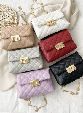 绣花包包女2023ladies bags时尚小包一件韩版女生链条包