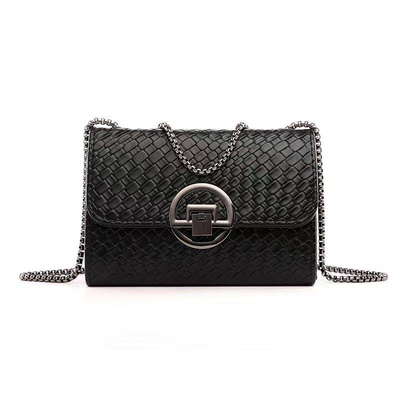 2024广州工厂新款时尚编织皮半圆锁单肩斜挎小方包潮流行链条女包,运动包/户外包/配件,挎包/拎包/休闲包,淘宝优惠券,粉丝福利购,淘宝优惠卷