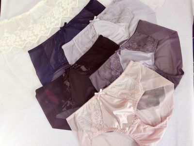 国专爱M高端高腰丝网仿真丝缎无痕蕾丝性感内裤五色全店满68包邮