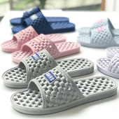 不臭脚越南橡胶拖鞋 男女 夏灰色按摩卫生间洗澡速干镂空软底凉拖