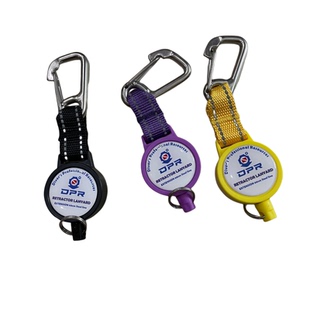 水肺不锈钢丝伸缩绳弹簧片失手绳防丢失绳钥环扣BCD 潜水伸缩扣