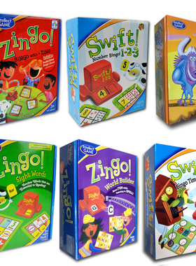 提高专注力 ZINGO SWIFT 眼明手快外国宝宝记单词玩具儿童益智