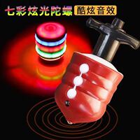 Music luminous gyroscope emitting toys, flashing boys and girls, children's birthday and festival gifts, baby flying saucer imitation wood thumbnail 8
