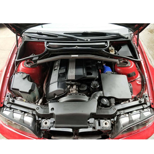 宝马老3系E46顶吧平衡杆拉杆防倾杆稳定杆改装车身加固加强前顶吧