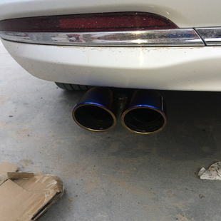 君马S70尾喉不锈钢排气管尾气罩美图MEET3烟管汽车装 专用件 饰改装