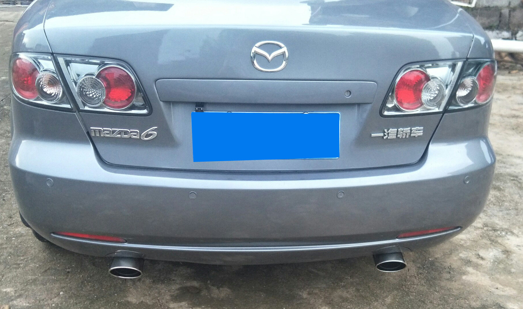 马自达6尾喉不锈钢排气管尾气罩马自达M6马6烟管装饰改装专用配件