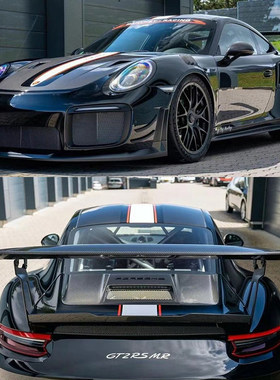 新保时捷GT2RSMR机盖车顶车尾贴纸拉花 车身贴汽车改装个性车贴