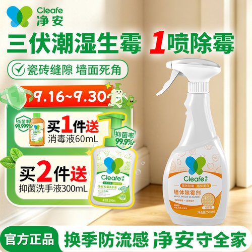 净安500g/瓶家用修复墙体除霉剂