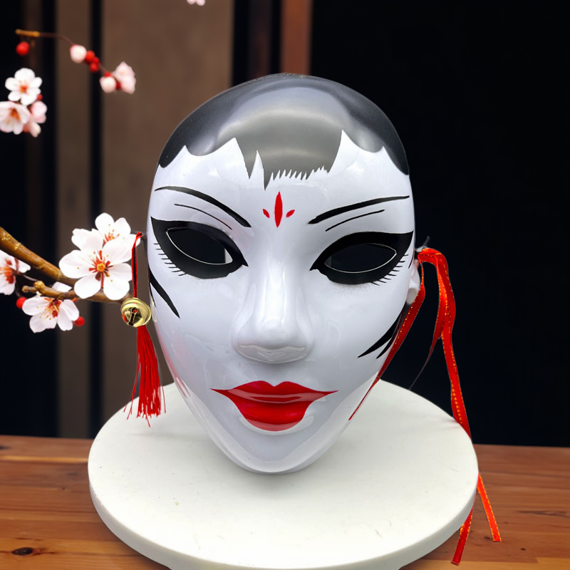 京剧脸谱儿童面具女 花旦曹操幼儿园装扮道具中国风说唱戏曲面罩