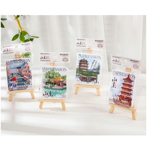 伊莎儿纸记事本A7城市风景