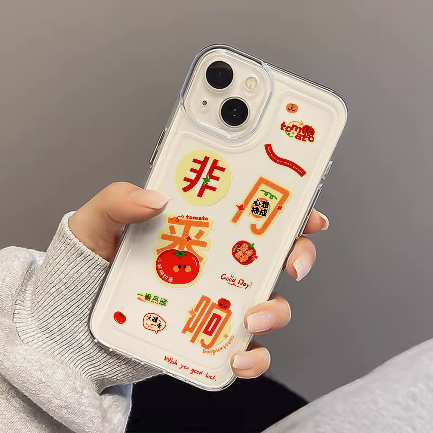 可爱卡通防水手机杯子转印贴纸